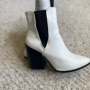 Faux Leather Cowboy Boots